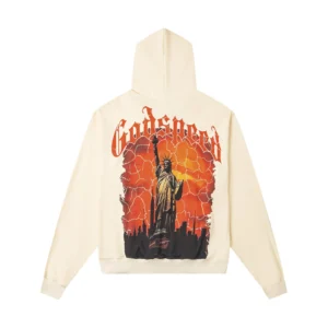 Godspeed Statue Lightning Hoodie Beige