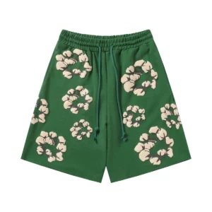 Denim Tears Cotton Wreath Shorts Green