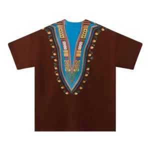 Denim Tears Dashiki Print T-Shirt Brown