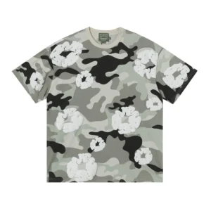 Denim Tears Cotton Wreath T-Shirt Grey Camo