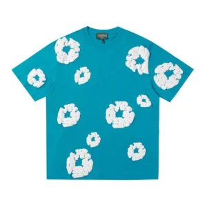 Denim Tears Cotton Wreath T-Shirt Teal Blue