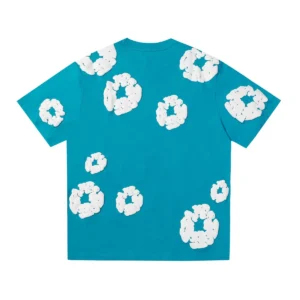 Denim Tears Cotton Wreath T-Shirt Teal Blue