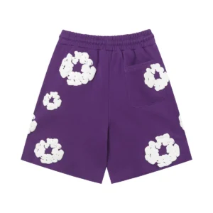 Denim Tears Cotton Wreath Shorts Purple