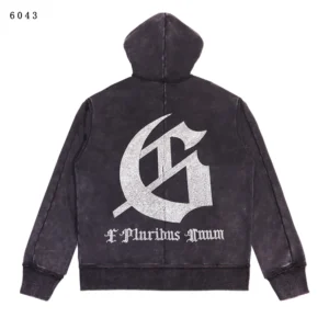 Godspeed Gothic Logo Zip Hoodie Black