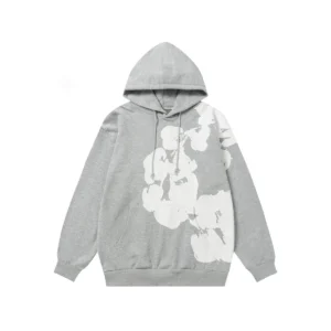 Denim Tears Cotton Wreath Hoodie Grey Minimal Classic