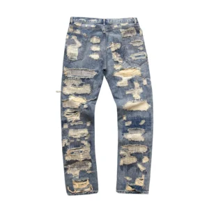 Denim Tears Heavy Distressed Denim Jeans Blue