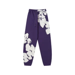 Denim Tears Cotton Wreath Sweatpants Purple Statement Fit