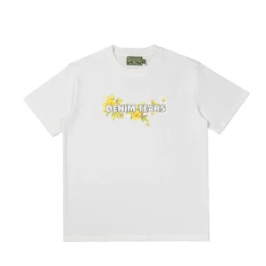 Denim Tears Floral Logo T-Shirt White