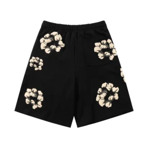 Denim Tears Cotton Wreath Shorts Black