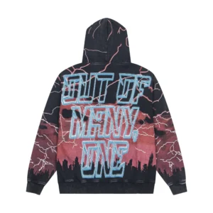 Godspeed Liberty Lightning Zip Hoodie Red