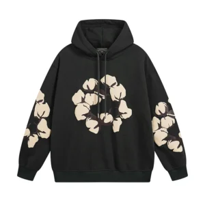 Denim Tears “Another Country” Cotton Wreath Hoodie Black