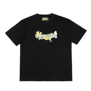 Denim Tears Floral Logo T-Shirt Black