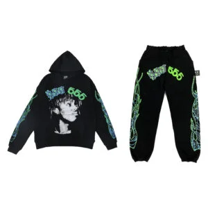 999 Club Spider Young Thug Tracksuit Black