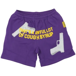 Cough Syrup Glock Shorts Purple