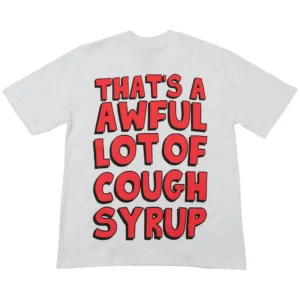 Cough Syrup Horror Icons Tee White