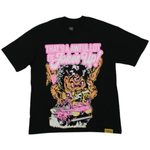 Cough Syrup Jokes Up Monster Tee Black