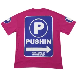 Cough Syrup P Logo Tee Pink