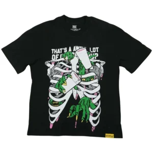 Cough Syrup Skeleton Cups Tee Black