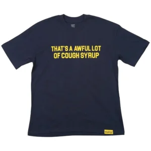Cough Syrup Tee Navy Yellow
