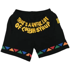 Cough Syrup Tribal Shorts Black