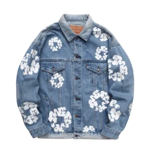 Denim Tears Cotton Wreath Denim Jacket Light Blue