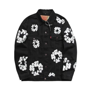 Denim Tears Cotton Wreath Denim Jacket Black