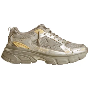 Women's Lightstar in metallic leather and silver mesh with gray star