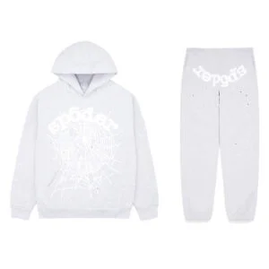 Sp5der OG Web Tracksuit Heather Grey