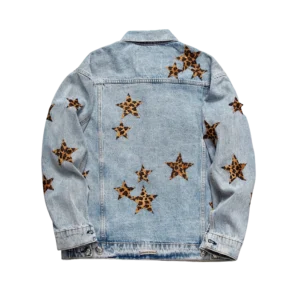 Denim Tears Leopard Star Denim Jacket Light Blue