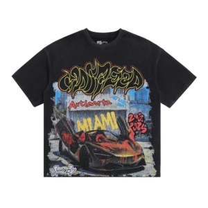 Godspeed Miami Car T-Shirt Black