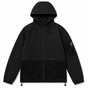Trapstar Irongate Windbreaker Hoodie Black