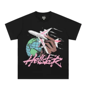 Hellstar Worldwide Flight T-Shirt Black