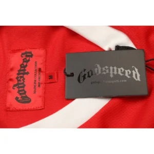 Godspeed Skull Jersey T-Shirt Red