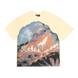 Godspeed Hollywood Fire T-Shirt Beige
