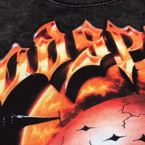 Godspeed Flame Logo & Skull Pyramid Graphic T-Shirt Black