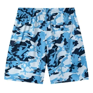 Trapstar Camo Shorts Blue