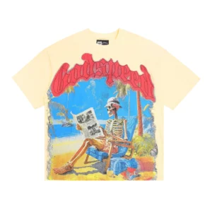 Godspeed Beach Skeleton T-Shirt Beige