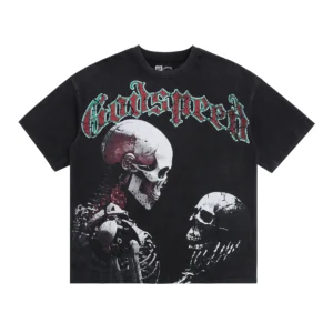 Godspeed Dual Skull T-Shirt Black