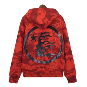 Hellstar Sports Paint Hoodie Red