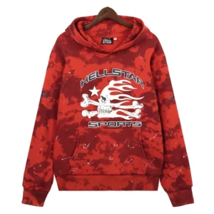 Hellstar Sports Paint Hoodie Red
