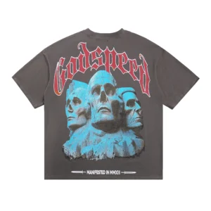Godspeed Stone Faces T-Shirt Grey