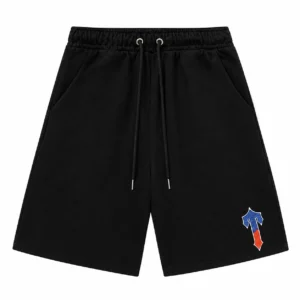 Trapstar Split T Logo Shorts Black