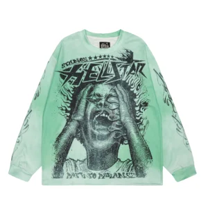 Hellstar Multi Logo Longsleeve Green