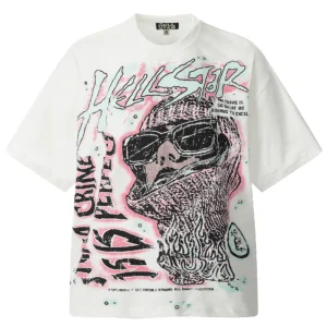 Hellstar No Crime Graphic T-Shirt White