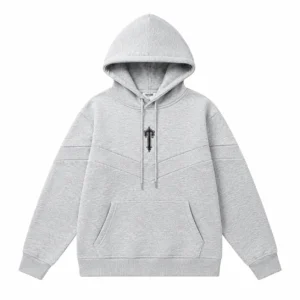 Trapstar V-Mesh Chevron Hoodie Grey