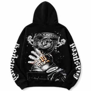 Godspeed Skull Racer Hoodie Black