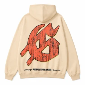 Godspeed Doberman Moon Hoodie Beige