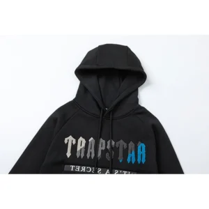 Trapstar Shadow Script Hoodie Black