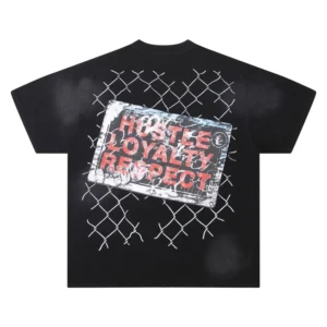Hellstar Hustle Loyalty Respect Graphic T-Shirt Black