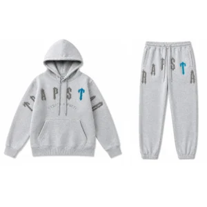 Trapstar Irongate Arch Chenille 2.0 Hooded Tracksuit Grey